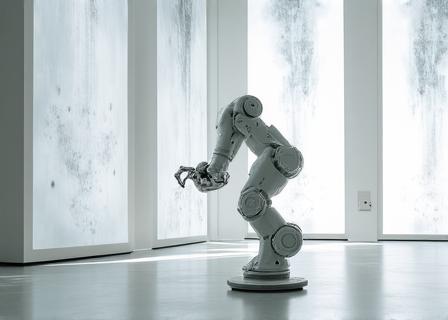 自動書道ロボットのデモンストレーション